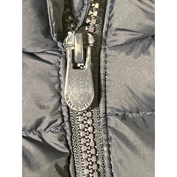 Petit Bateau Navy Blue Baby Puffer Vest Nautical Striped Lined Sleeveless - Picture 6 of 7